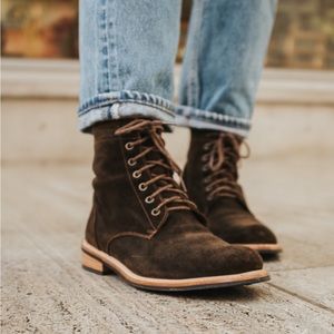 *RARE* Nisolo Amelia All Weather Suede Boots in Olive